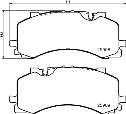 Brake Pad Set, disc brake 8DB 355 036-471