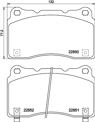 Brake Pad Set, disc brake 8DB 355 039-151