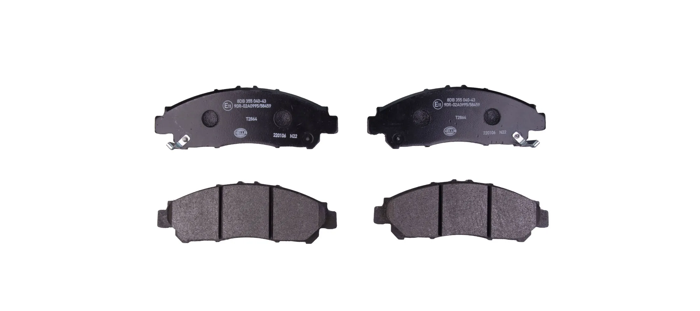 Brake Pad Set, disc brake 8DB 355 040-431