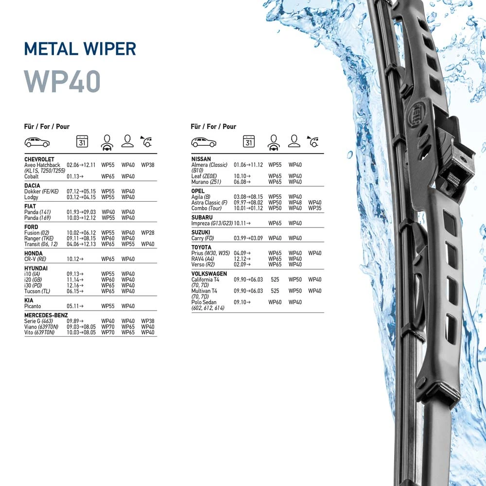 Wiper Blade Metal 9XW 178 878-161