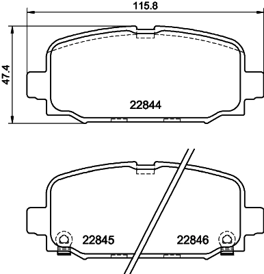 Brake Pad Set, disc brake 8DB 355 039-411