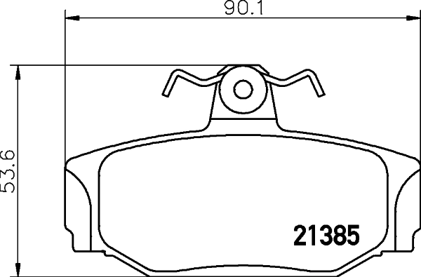 Brake Pad Set, disc brake 8DB 355 017-991