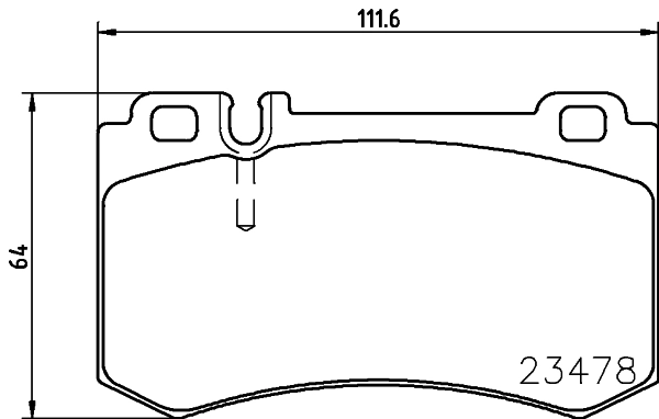 Brake Pad Set, disc brake 8DB 355 010-291