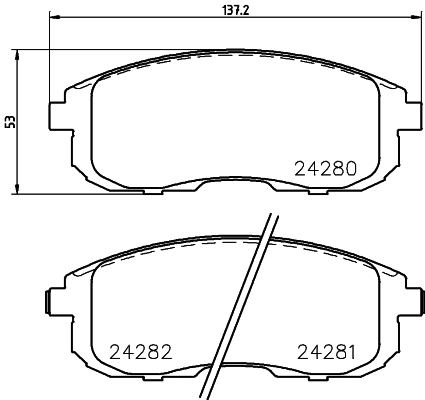 Brake Pad Set, disc brake 8DB 355 012-901