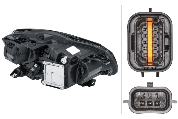 HELLA 1EX 013 930-911 Headlight