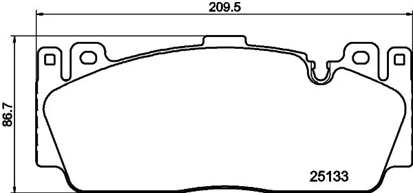 Brake Pad Set, disc brake 8DB 355 019-991