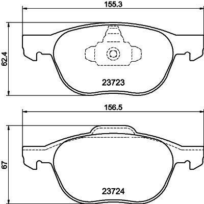 Brake Pad Set, disc brake 8DB 355 011-191