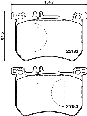 Brake Pad Set, disc brake 8DB 355 020-491