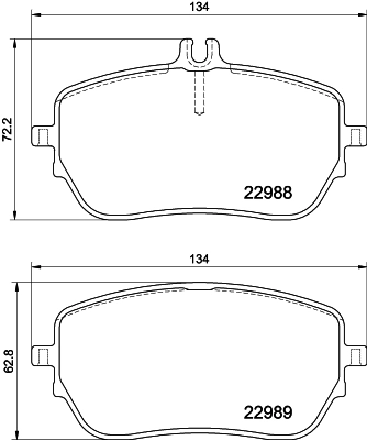 Brake Pad Set, disc brake 8DB 355 037-961