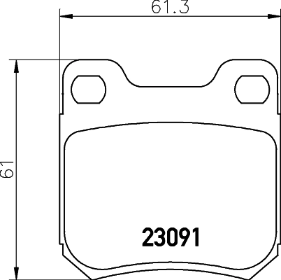 Brake Pad Set, disc brake 8DB 355 009-041