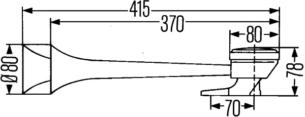 Trumpet Horn 3PB 005 411-001