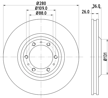 Brake Disc 8DD 355 106-001