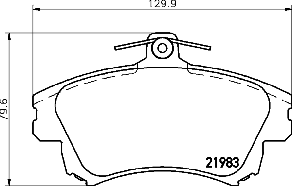 Brake Pad Set, disc brake 8DB 355 006-711