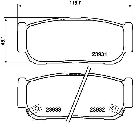 Brake Pad Set, disc brake 8DB 355 020-221