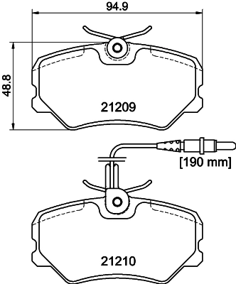 HELLA 8DB 355 017-741 Brake Pad Set, disc brake