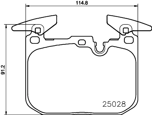 Brake Pad Set, disc brake 8DB 355 023-141
