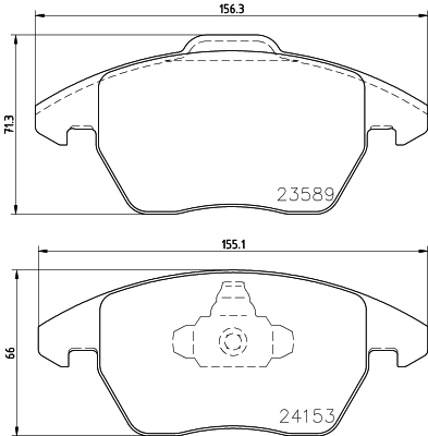 Brake Pad Set, disc brake 8DB 355 011-811