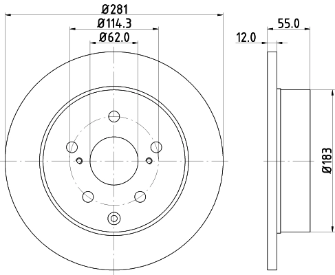 Brake Disc PRO 8DD 355 118-881