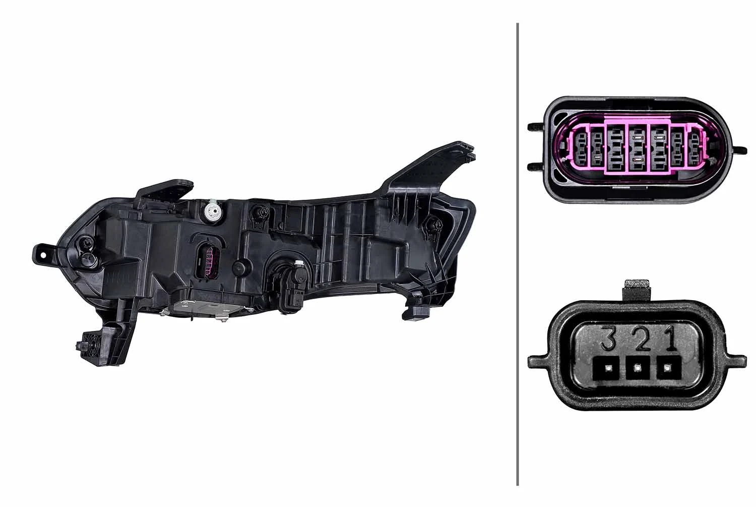 HELLA 1EX 015 142-821 Headlight