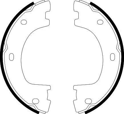 Brake Shoe Set, parking brake 8DA 355 050-071