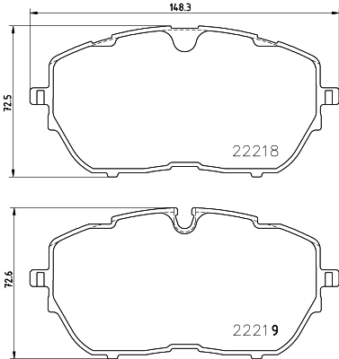 Brake Pad Set, disc brake 8DB 355 024-731