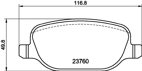 Brake Pad Set, disc brake 8DB 355 006-741