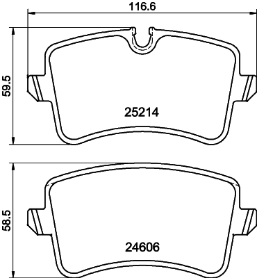 Brake Pad Set, disc brake 8DB 355 025-311