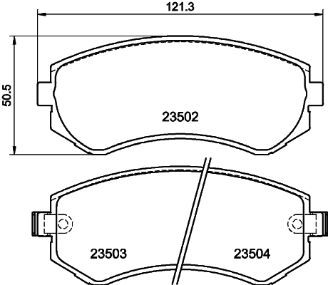 Brake Pad Set, disc brake 8DB 355 017-201