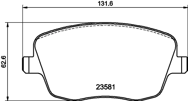 Brake Pad Set, disc brake 8DB 355 018-801