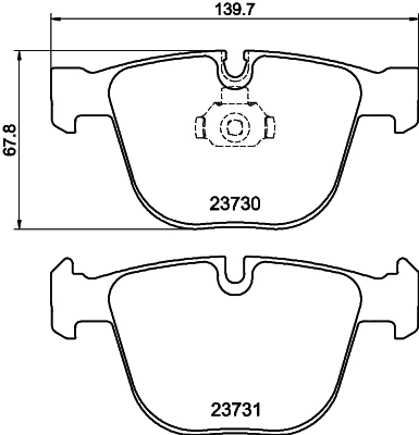 Brake Pad Set, disc brake 8DB 355 010-751