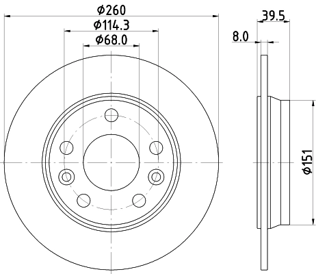 Brake Disc PRO 8DD 355 133-761