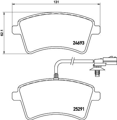 HELLA 8DB 355 016-241 Brake Pad Set, disc brake