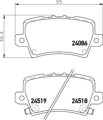 HELLA 8DB 355 006-751 Brake Pad Set, disc brake