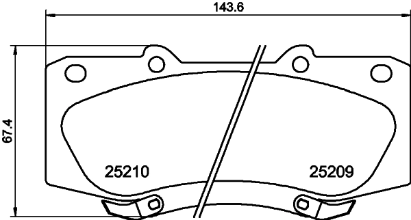 Brake Pad Set, disc brake 8DB 355 015-821