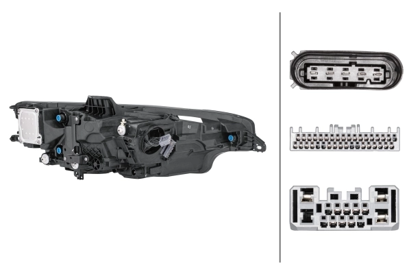 HELLA 1EX 013 501-911 Headlight