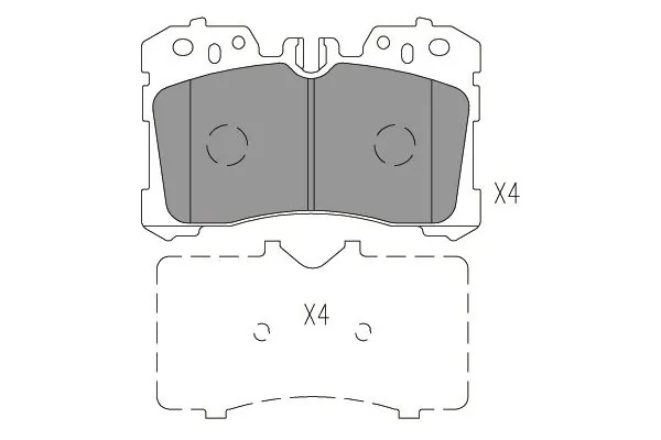 Brake Pad Set, disc brake KBP-9150