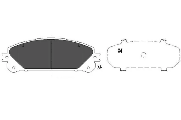 Brake Pad Set, disc brake KBP-9116