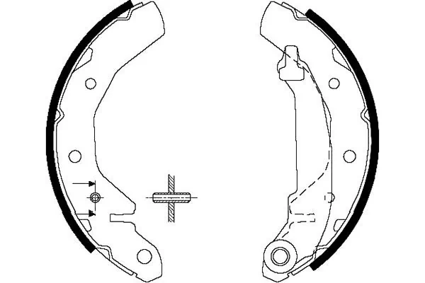 KAVO PARTS مجموعة حذاء الكبح KBS-1407
