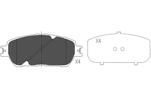 Brake Pad Set, disc brake KBP-9090