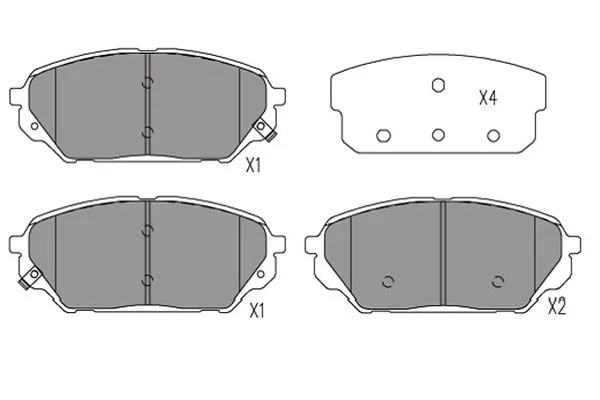 Brake Pad Set, disc brake KBP-3039