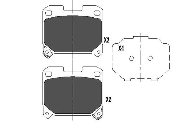 Brake Pad Set, disc brake KBP-9063