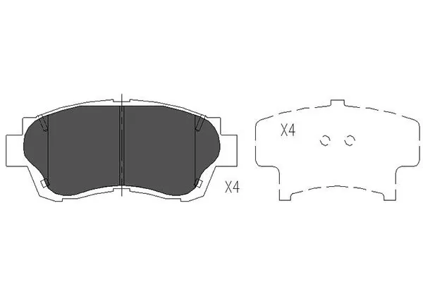 Brake Pad Set, disc brake KBP-9042