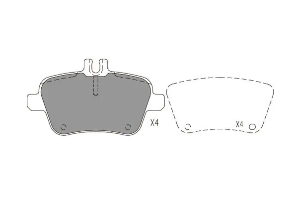 Brake Pad Set, disc brake KBP-6619