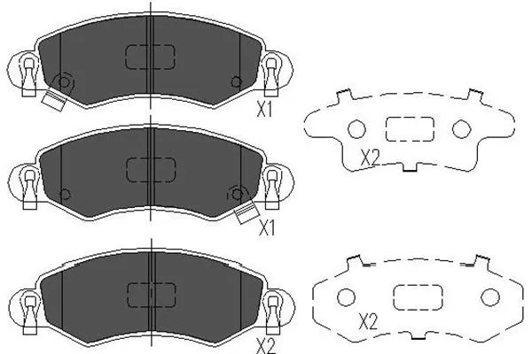 Brake Pad Set, disc brake KBP-8508