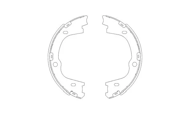 Brake Shoe Set KBS-3406
