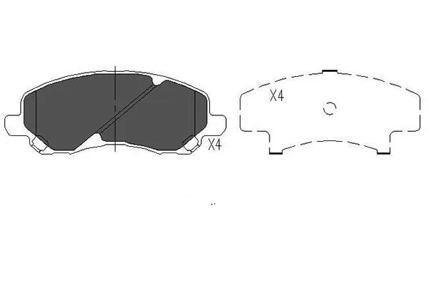 Brake Pad Set, disc brake KBP-5516