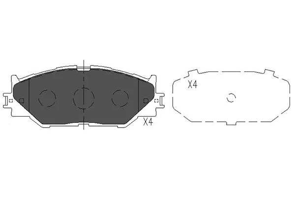 Brake Pad Set, disc brake KBP-9094