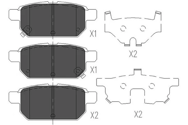 Brake Pad Set, disc brake KBP-8526