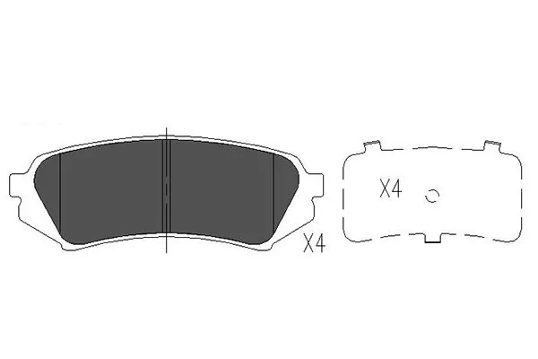 Brake Pad Set, disc brake KBP-9118