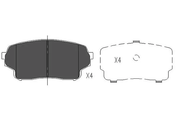 Brake Pad Set, disc brake KBP-8511